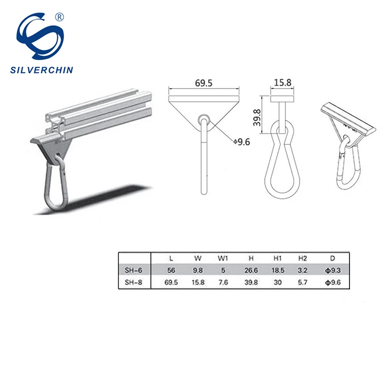 
30 series fasteners snap hook crane slide& hook Nylon material colored plastic buckle hook 