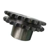 Two row teeth roller chain sprocket wheel