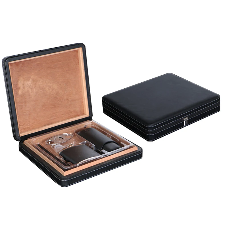 皮革雪茄盒 3 雪茄雪茄盒