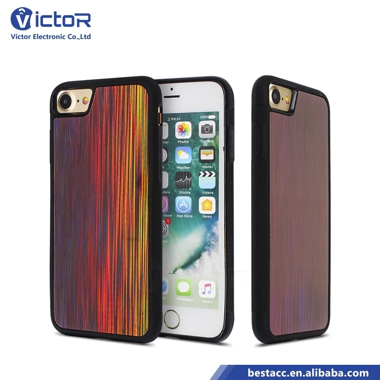 Alibaba Colorful Lights Phone Accessories Clear Mirror Mobile Case For