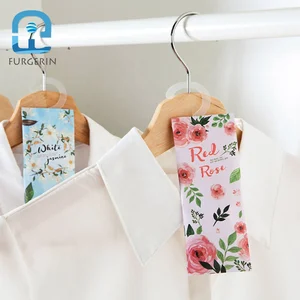 Image of 2PCS Natural Air Freshener Hanging Lavender Solid Air Refresher Scented Sachet Paper Bag Car Home Drawer Wardrobe For Garment
