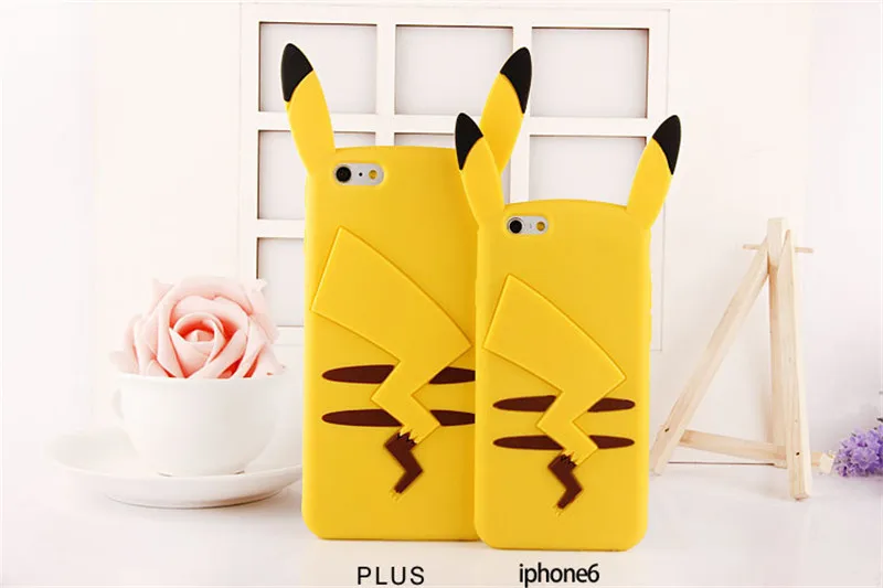 Pikachu Pokemon matte hard cartoon character phone case for iPhone 6s plus