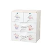 Big baby clothes storage plastic drawer cabinet with locks