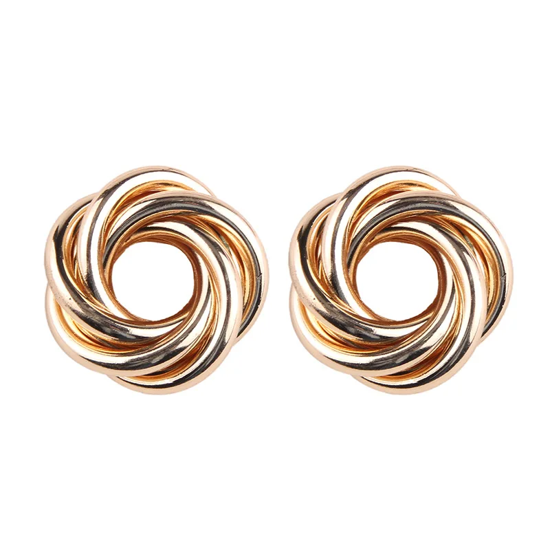 

Earrings for women 2018 metal flower earrings, N/a