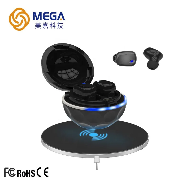 2019 New Product Bluetooth 5.0 TWS True Wireless Stereo In-ear Sport Bluetooth Earpiece