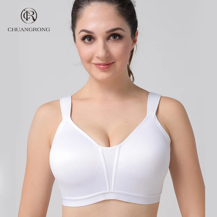 

2018 good quality comfortable soft supple thin cup white gym sports bra