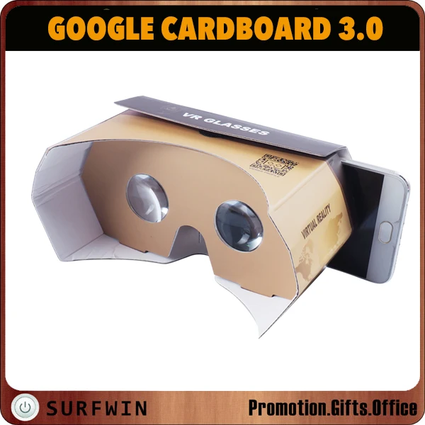 
new POP-UP 3d vr glasses V3.0 virtual reality cardboard vr viewer cardboard google 34mm 