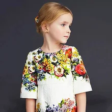 2016 New One piece Baby Kids Girls Flowers Floral font b Fancy b font Princess font