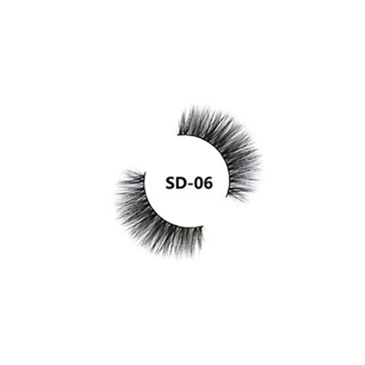 

Wholesale custom mink 3D natural thick false eyelashes (1 pair)