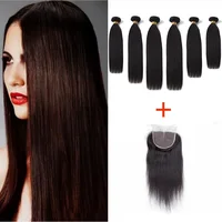 

100% Brazilian Remy Hair Trendy Unprocessed Virgin Human Hair weave bundle with closure