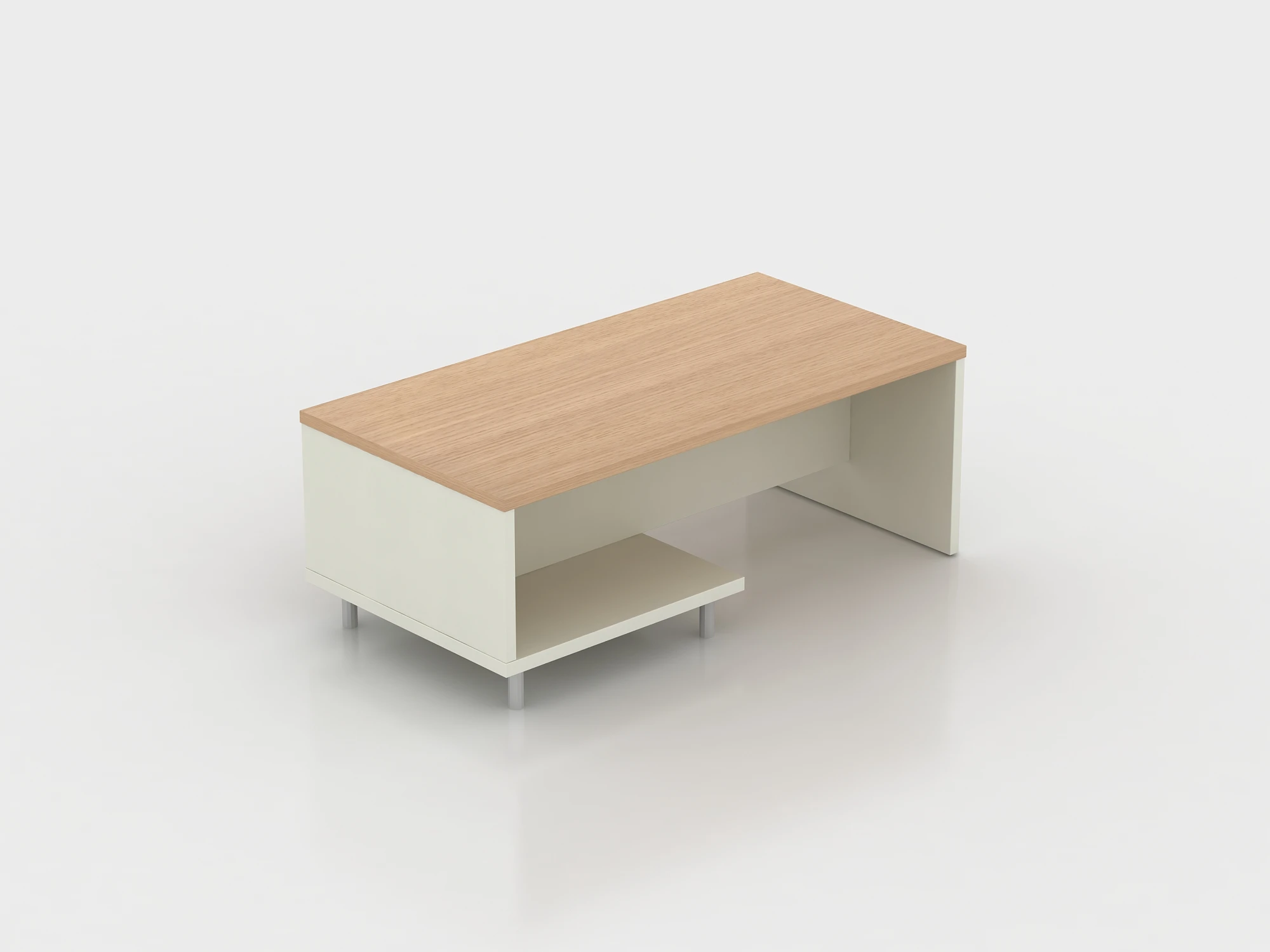 rounded rectangle coffee table