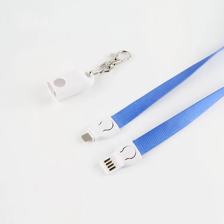 

Best Selling Products 2 In 1 3 In 1 Lanyard Fast Charger Cable For Mobile Phones USB Charging Cable, Customized