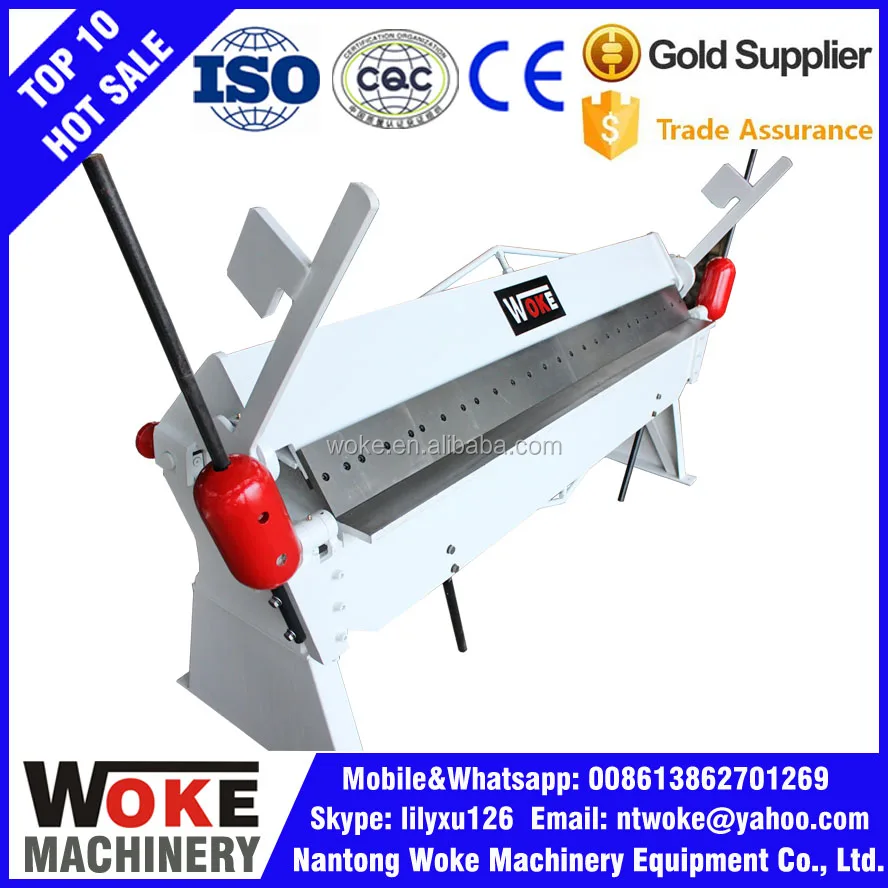
Manual Press Brake Sheet Metal 1mm, 2mm Folding Bending Machine, Folder Brake 