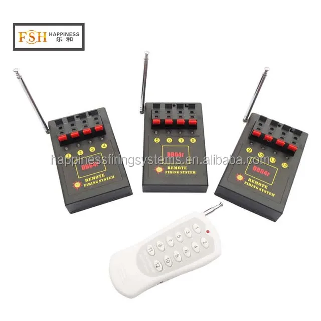 

Fedex DHL free shipping 2 sets/lot CE passed 12 channels (DB04r-12) 150~300M remote control Fireworks Firing System