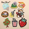 Iron On Custom Logo Dog Tree Cup Embroidery Applique Food Patches