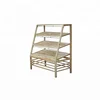 Supermarket wood bakery display cabinet bread rack cake display stand pastry showcase bakery display shelf for grocery store