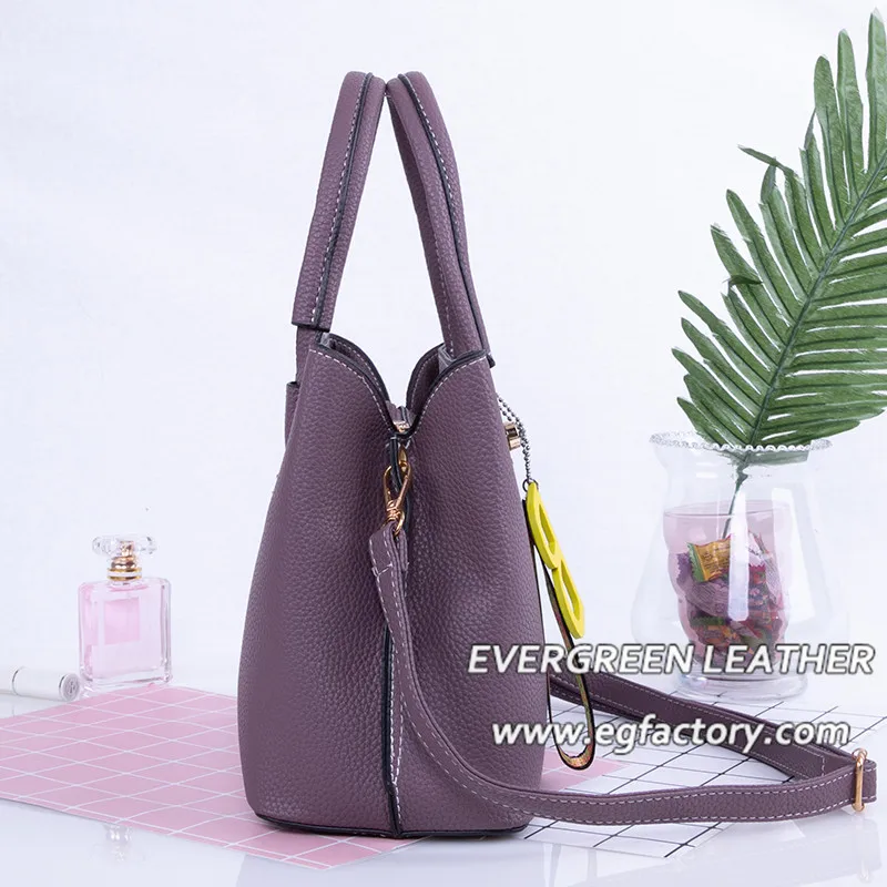 2018 New fashion lady high quality PU handbag with a accessory handbag SH534
