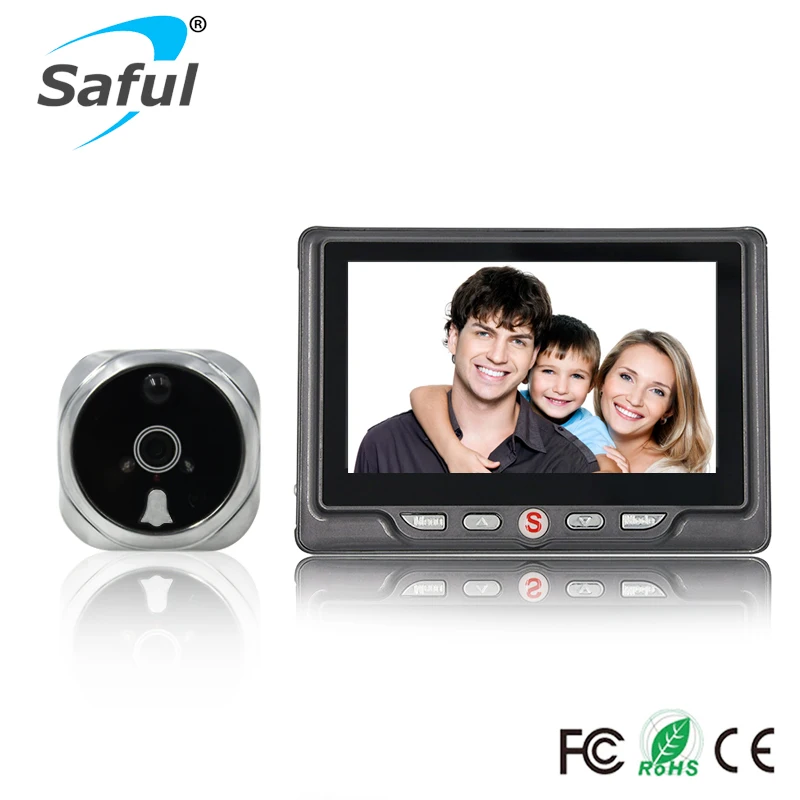 Saful TS-506 120 Degree 4.3 inch bigger screen digital wifi door viewer with motion sensor