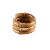 Wide three rings round circle bamboo root napkin ring for restaurant