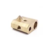 Fabrication services customized cooper machining parts brass nozzle CNC milling for 3D Printer parts