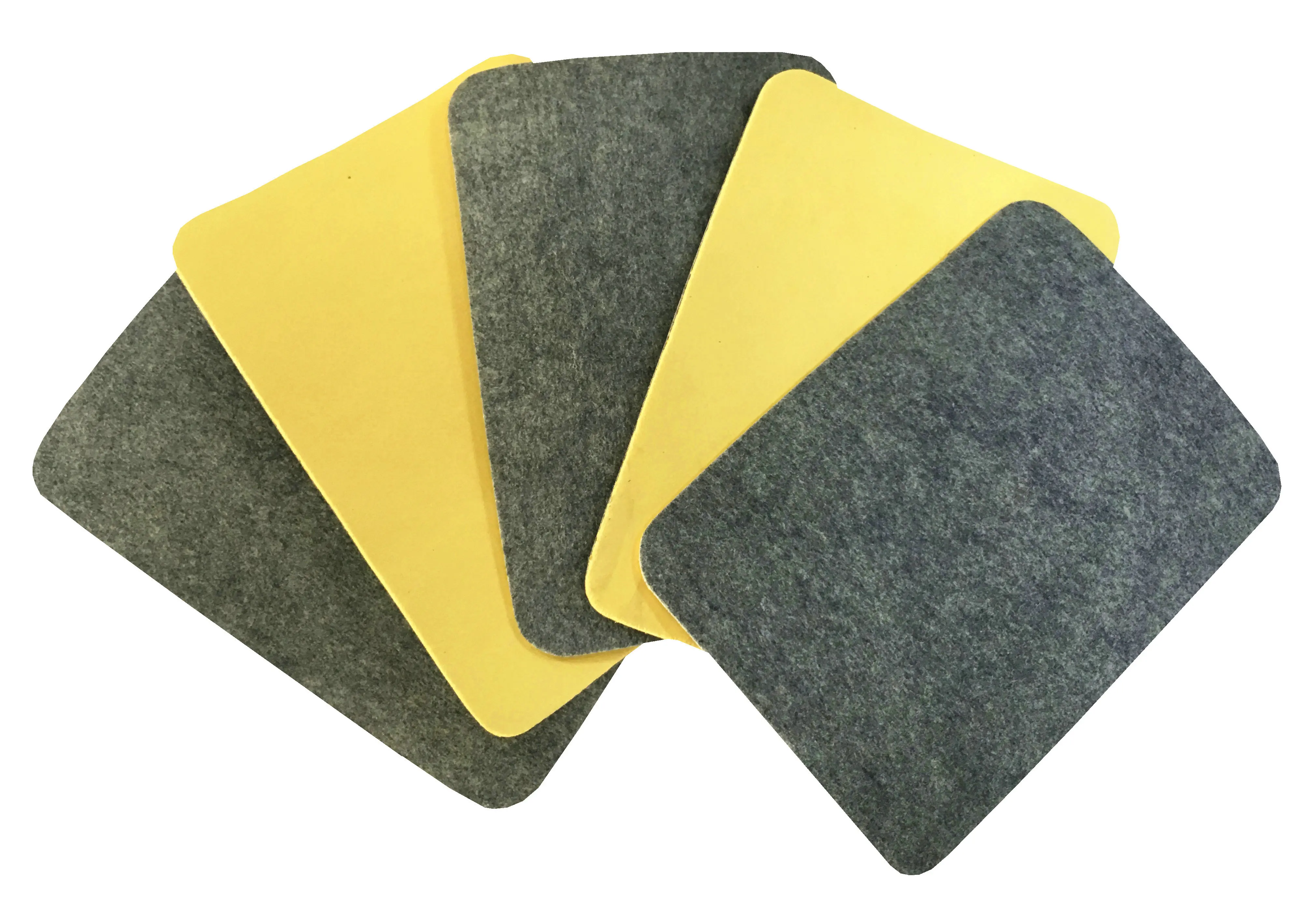 
China shoe material factory making non woven insole board with yellow EVA foam 