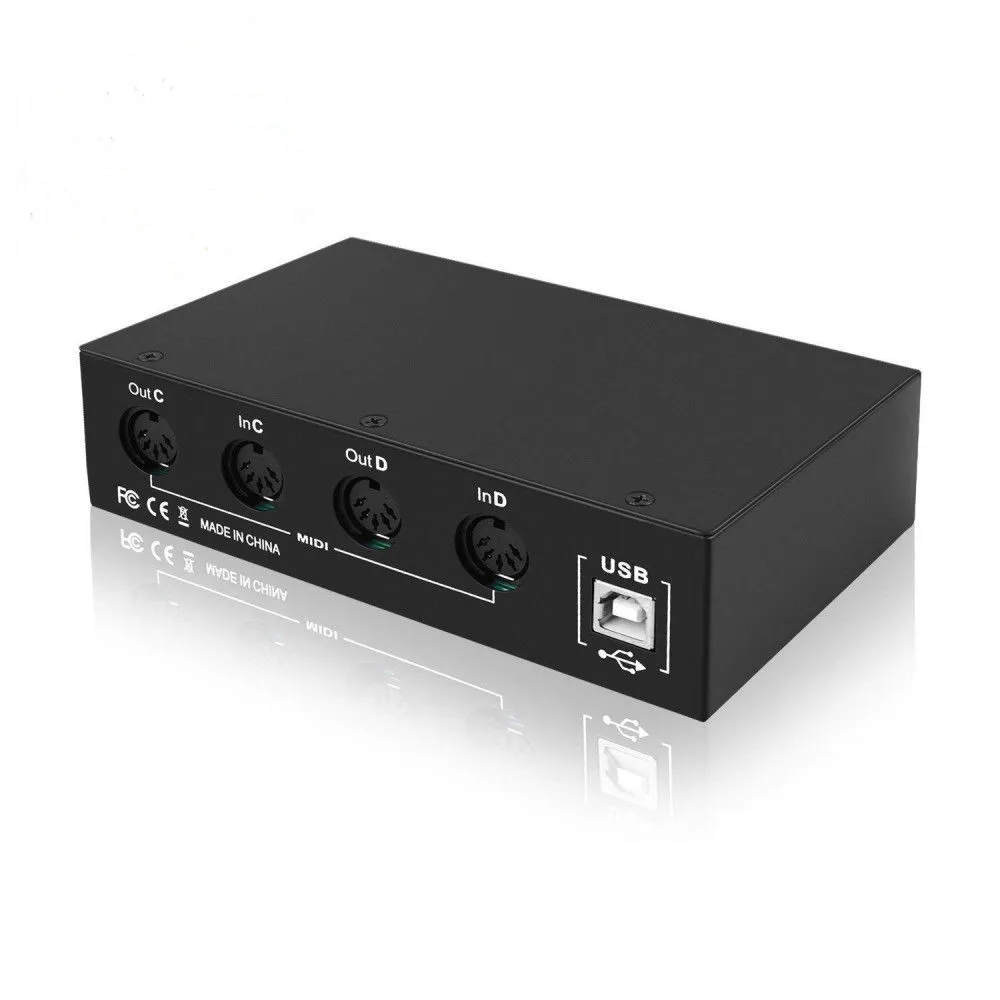 Usb Midi Box Midibox Usb Midi Interface 4i/4o + Merge 2i 4o,4 X 4 64