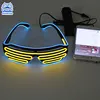 Sound-controlled Cold-light Plastic Toy Glasses LED EL Glasses For Flash Gifts