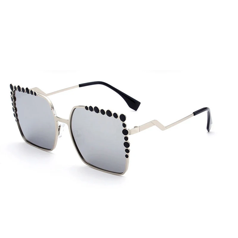 

2019 Fashion women charming diamond square designer sunglasses
