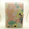 2019 a5 pu leather notebook custom rainbow printing planner with 6 ring binder for girl