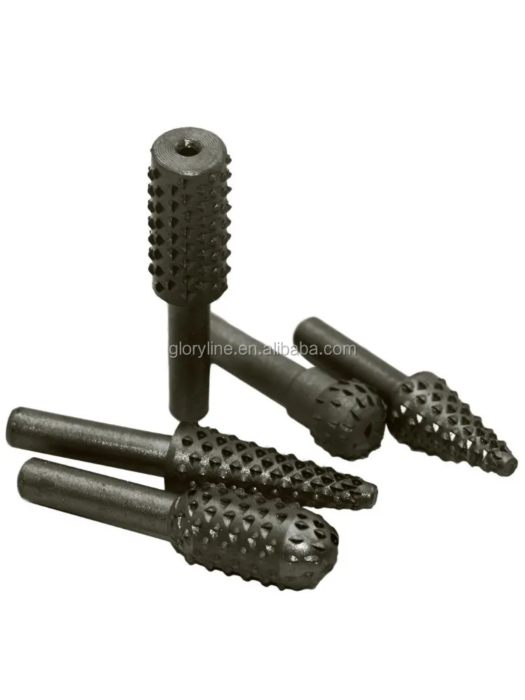 Details about   5pcs Steel Rotary Rasp File 1/4" Shank Rotary Craft Files Rasp Burrs Wood Bits 