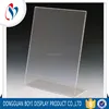 Custom Acrylic Table Top Menu Display Stand sign holder stand case