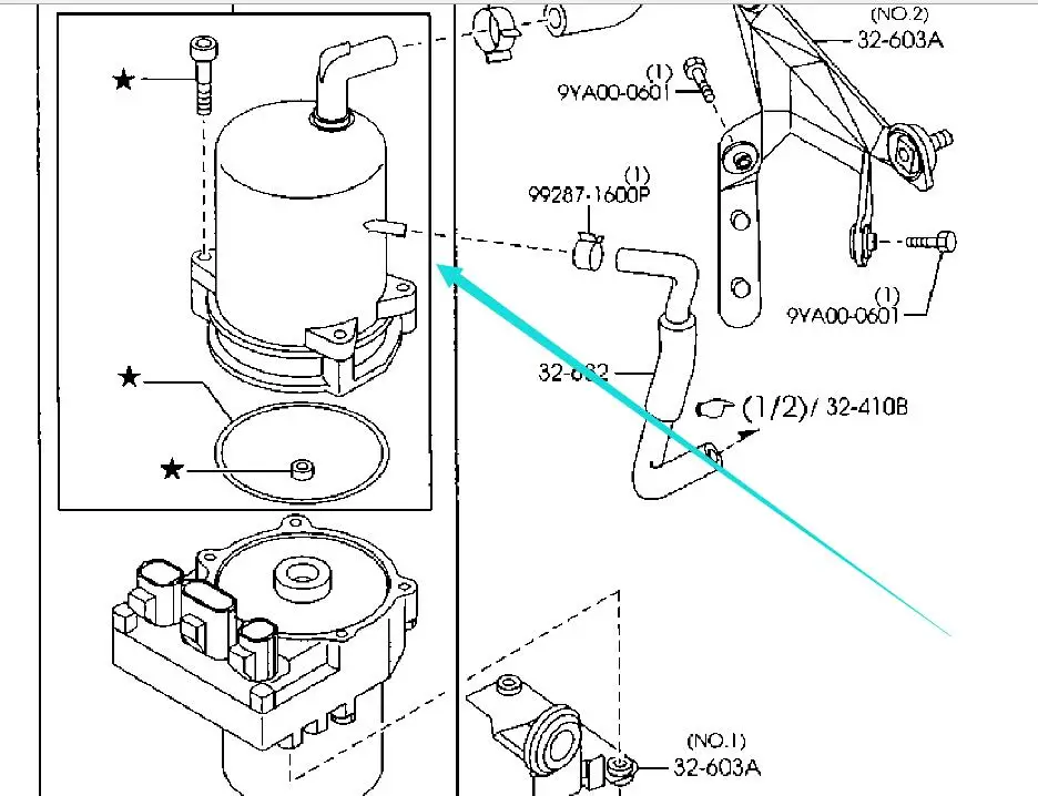 Power Steering Oil Tank For Mazda 3 Mazda 5 Mazda 3 Bbm43268z Buy