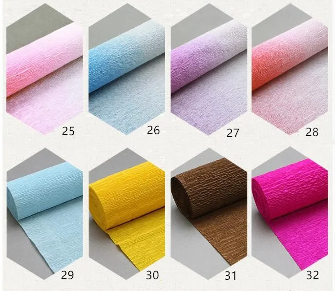 120g 100g 80g 760mm*520mm Packing Crepe Paper Art Craft Crep Paper