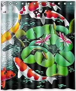 Buy Hot Design Japanese Koi Fish Shower Curtain 60 W X 72 H