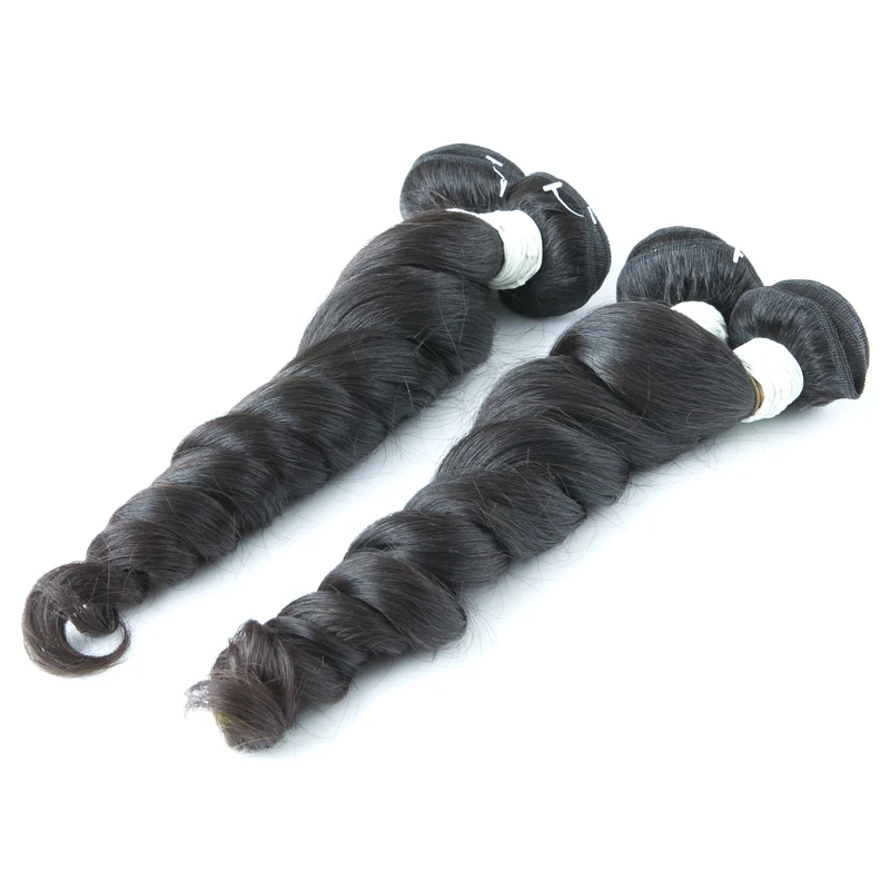 

100% virgin 30 inch loose wave wig brazilian bundles Black hair human for braiding
