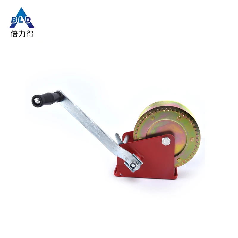 
Manual hand winch manufacture wholesale ratchet anchor capstan boat pulling winch small wire rope cable brake hand puller winch 