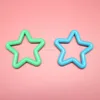 plastic ring link chain plastic snap ring binder Five-Pointed Star toy link