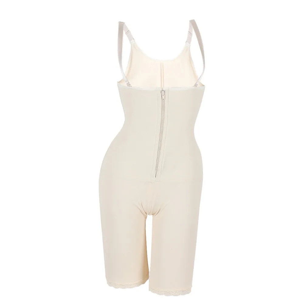 

Hexin Manufacturer Curve Smoothing Front Zipper Latex Firm Control Body Shaper Waist Shaper, Nude