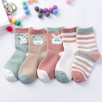 

Amazon wholesale Autumn Winter cotton Baby Boys girls Toddler Non Skid Cotton Socks with Grip