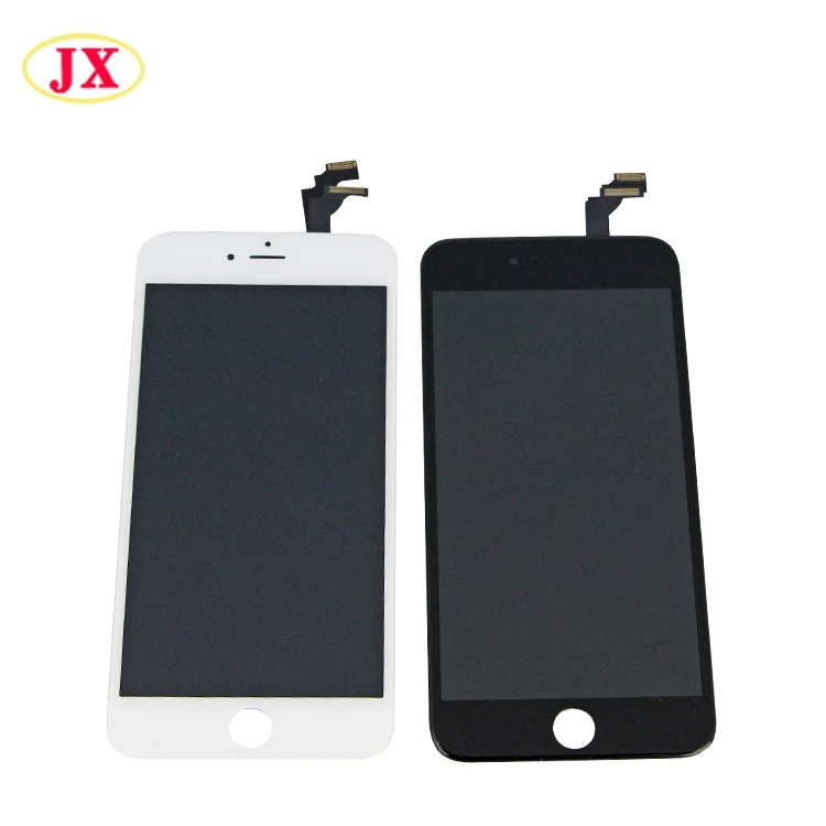 

jx full warranty lcd screen for iphone 6 plus unlocked phone replacement, White/black