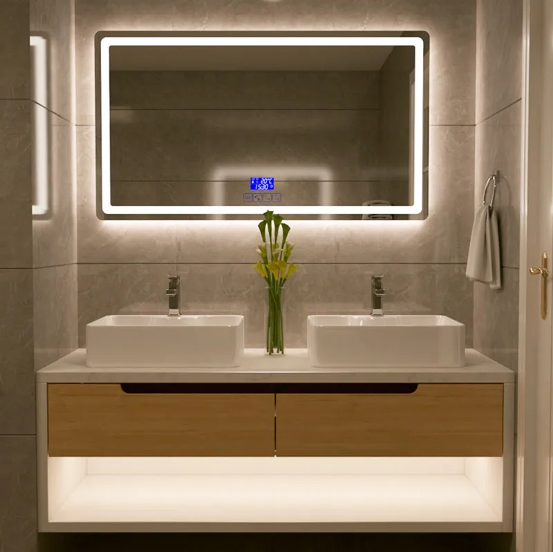 大理石の洗面台ダブル洗面台バスルーム洗面化粧台家具キャビネットミラーライト付きアンチフロッグスマート機能木製キャビネット Buy Euro Style Bathroom Vanity Wooden Cabinet Bathroom Vanity Philippines Product On Alibaba Com