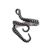 Titanium casting punk rock gothic style octopus ring