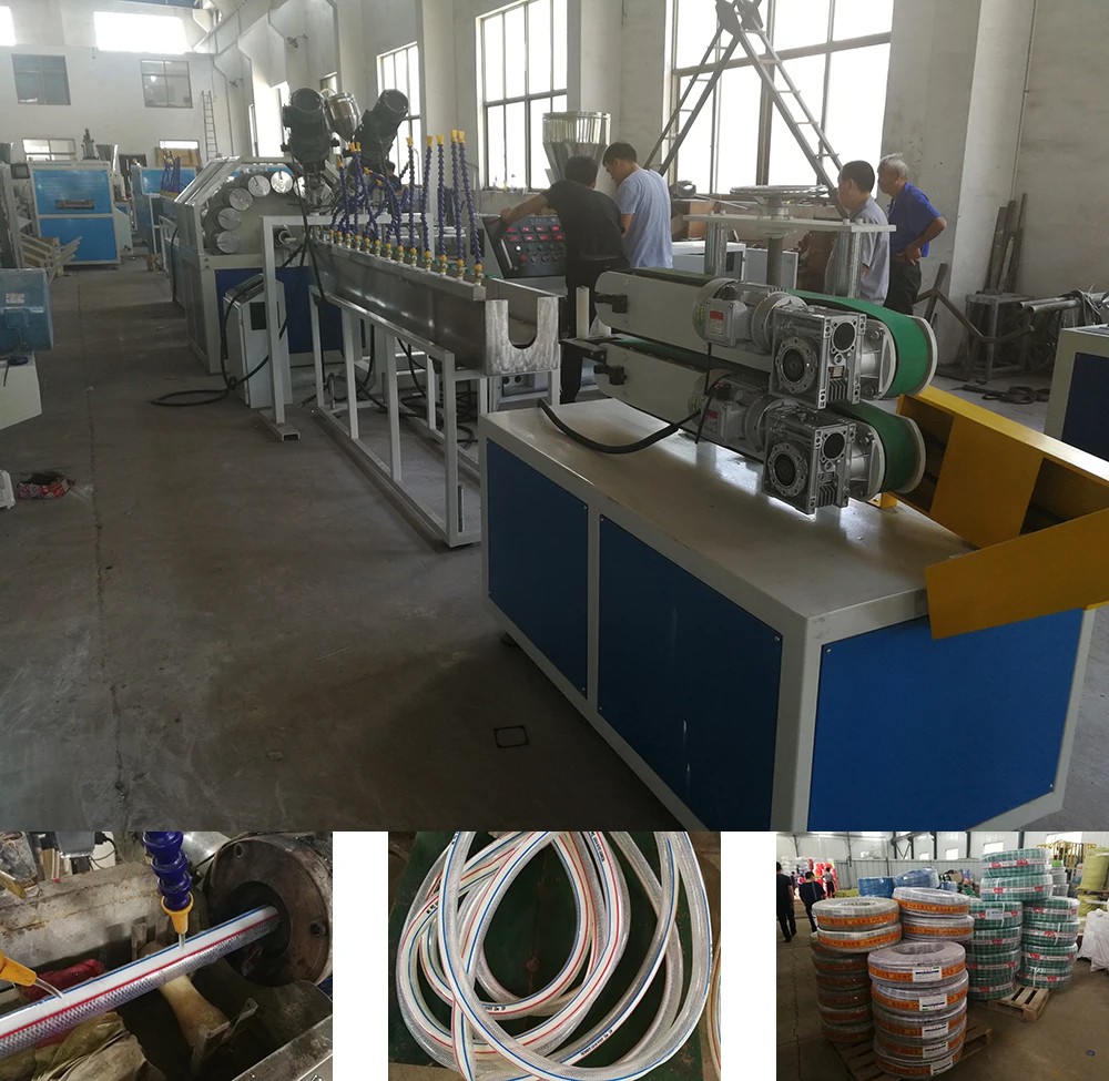 Fiber Reinforced Flexible Soft Plastic PVC Water Hose Making Machine