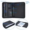 Professional Business Portfolio Padfolio Folder Document Case Organizer A4 PU Leather Business Card U Flash Disk Holder Memo Not