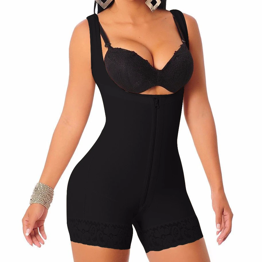 

Sexy Wholesale Body Shaper Slimming Colombian Shapewear Manufacturers, Black/white
