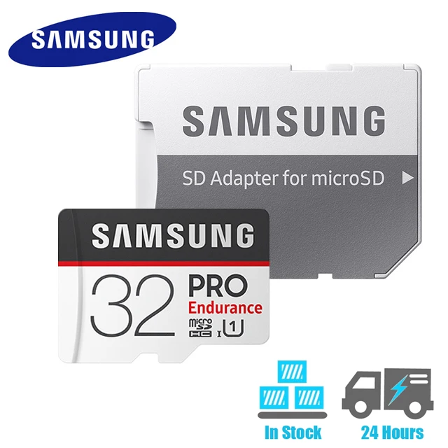 SAMSUNG Memory Card 128GB 64GB 32GB Micro TF SD PRO Endurance 100MBs SDXC SDHC C10 UHS-I Trans Flash Microsd