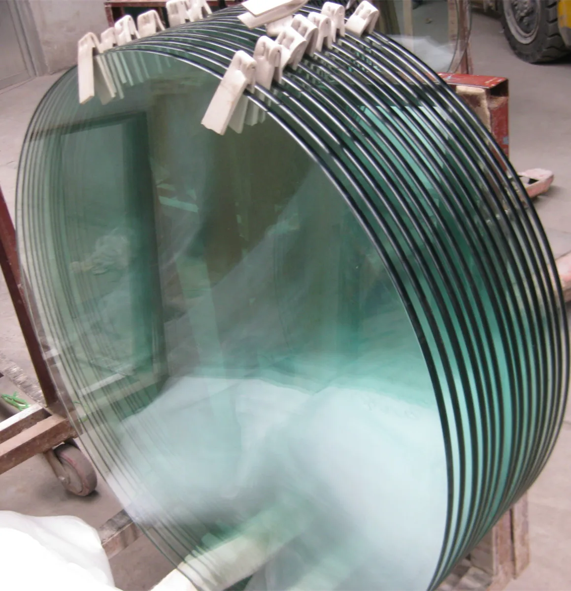 tempered round  glass