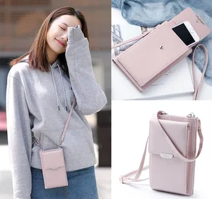 Universal Crossbody PU Wallet Case Bag Phone