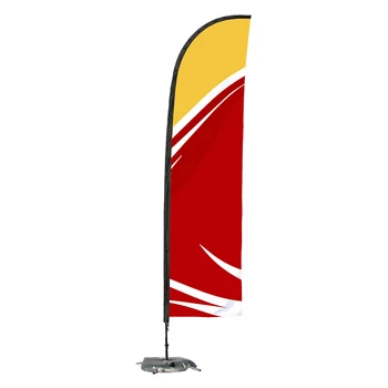 Custom Vistaprint Advertising Banner Wind Fiberglass Pole Flags