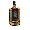 custom oak wooden bottle cradle stand for beer scotch whisky brandy wine tequila liquor rum Cognac gin Jack Daniel s
